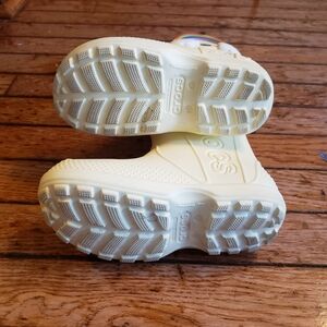 CROCS Kids Rainbow Rain Boots - Yellow